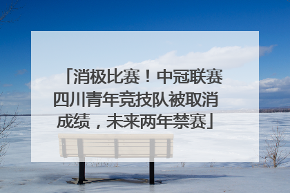 消极比赛！中冠联赛四川青年竞技队被取消成绩，未来两年禁赛