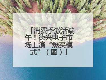 消费季激活端午！德兴电子市场上演“爆买模式”（图）