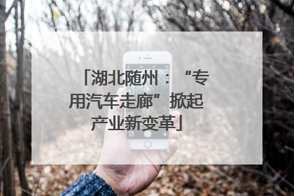 湖北随州：“专用汽车走廊”掀起产业新变革