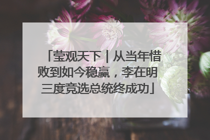 莹观天下｜从当年惜败到如今稳赢，李在明三度竞选总统终成功