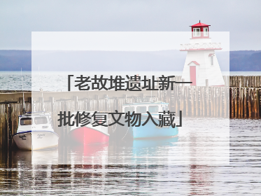 老故堆遗址新一批修复文物入藏