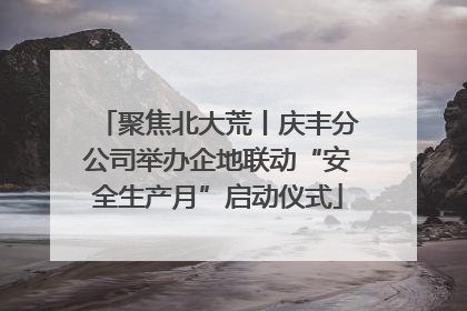 聚焦北大荒丨庆丰分公司举办企地联动“安全生产月”启动仪式