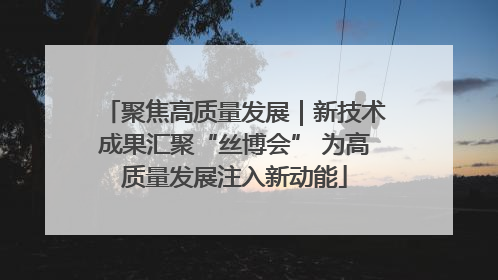 聚焦高质量发展｜新技术成果汇聚“丝博会” 为高质量发展注入新动能
