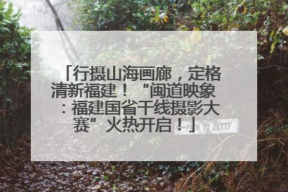 行摄山海画廊，定格清新福建！“闽道映象：福建国省干线摄影大赛”火热开启！