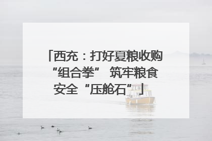 西充：打好夏粮收购“组合拳” 筑牢粮食安全“压舱石”