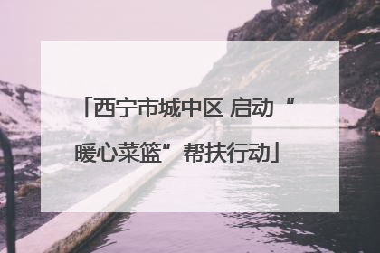 西宁市城中区 启动“暖心菜篮”帮扶行动