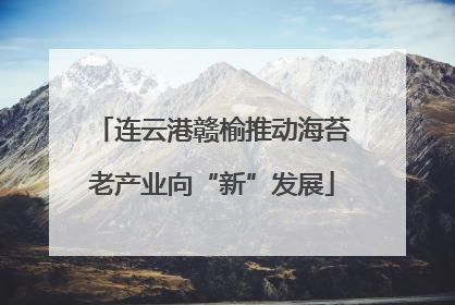 连云港赣榆推动海苔老产业向“新”发展