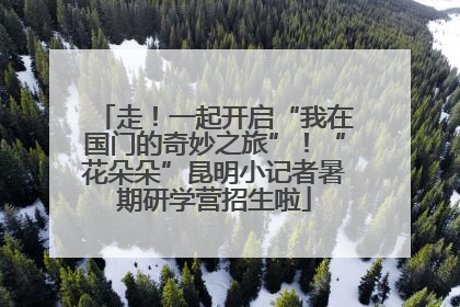 走！一起开启“我在国门的奇妙之旅”！“花朵朵”昆明小记者暑期研学营招生啦