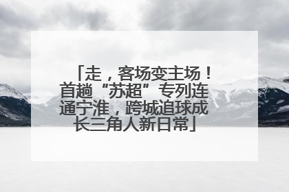 走，客场变主场！首趟“苏超”专列连通宁淮，跨城追球成长三角人新日常