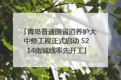 青岛普通国省道养护大中修工程正式启动 S214南城线率先开工