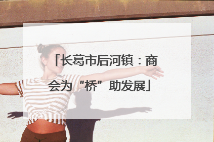 长葛市后河镇：商会为“桥”助发展