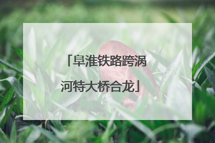 阜淮铁路跨涡河特大桥合龙