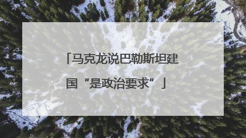 马克龙说巴勒斯坦建国“是政治要求”