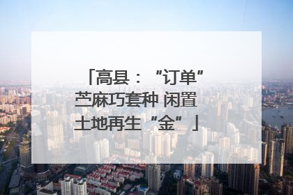 高县：“订单”苎麻巧套种 闲置土地再生“金”