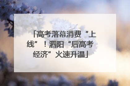 高考落幕消费“上线”！泗阳“后高考经济”火速升温
