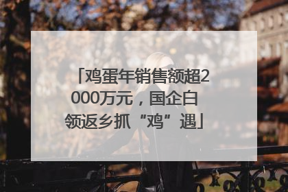 鸡蛋年销售额超2000万元，国企白领返乡抓“鸡”遇