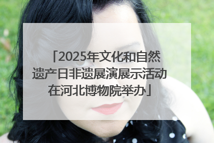 2025年文化和自然遗产日非遗展演展示活动在河北博物院举办