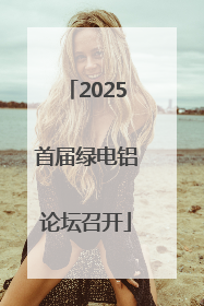 2025首届绿电铝论坛召开