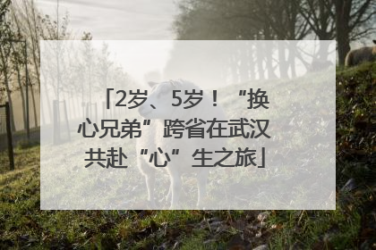 2岁、5岁！“换心兄弟”跨省在武汉共赴“心”生之旅