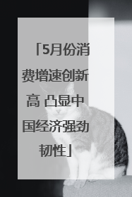 5月份消费增速创新高 凸显中国经济强劲韧性