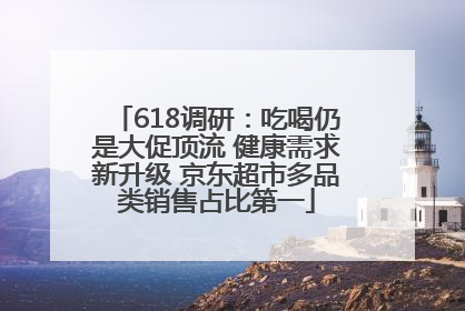 618调研：吃喝仍是大促顶流 健康需求新升级 京东超市多品类销售占比第一