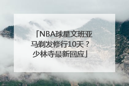 NBA球星文班亚马剃发修行10天？少林寺最新回应