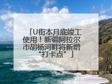 U街本月底竣工使用！新疆阿拉尔市胡杨河畔将新增“打卡点”